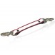 Boston Leather Anti-Sway Strap With Reflective, Red 